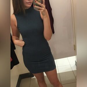 Charlotte Russe Sleeveless Blue Open Back Dress